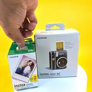 Fujifilm Instax Mini 40 Instant Camera with Two Film Refills